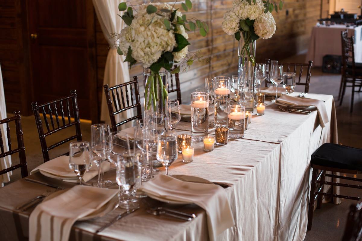 Table Setting Table Setting at the Event Barn